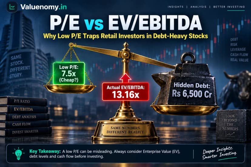 P/E vs EV/EBITDA: Why Dalal Street’s Favorite Multiple Traps Retail Investors in Debt Laden Stocks