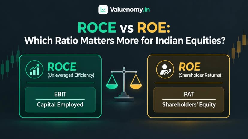 Return on capital employed (ROCE) vs Return on equity (ROE): which is more important for Indian equities?